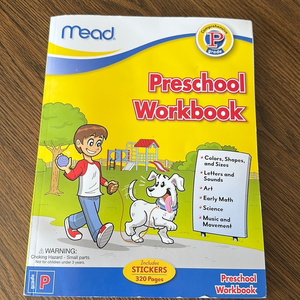 Rare HTF Mead‎ Preschool Workbook New condition